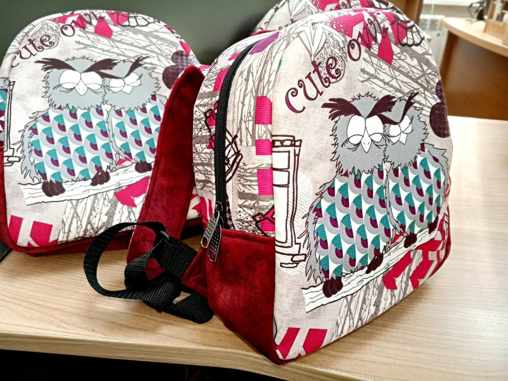 Рюкзачок текстильный с принтом «Совята»