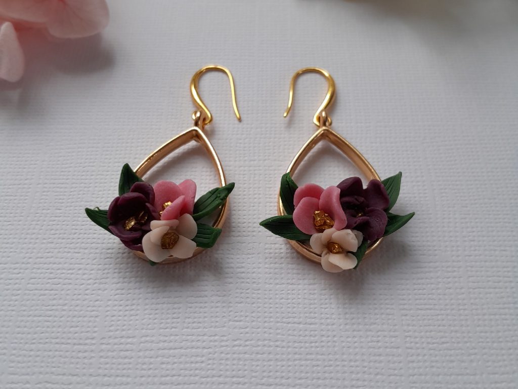 Серьги из полимерной глины