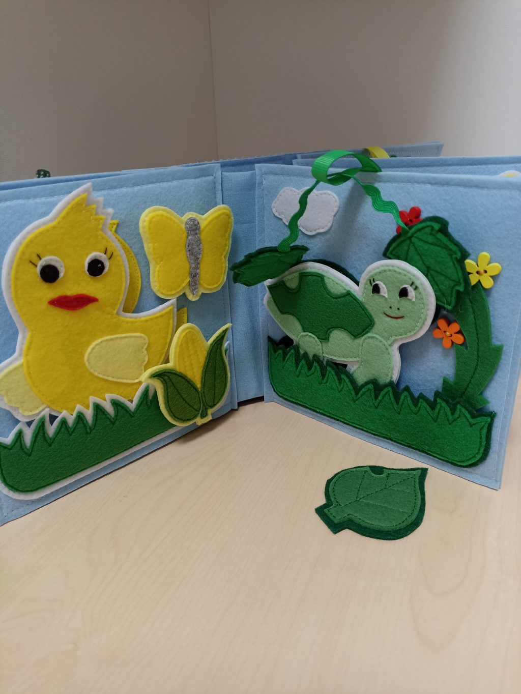 Радужная книга из фетра