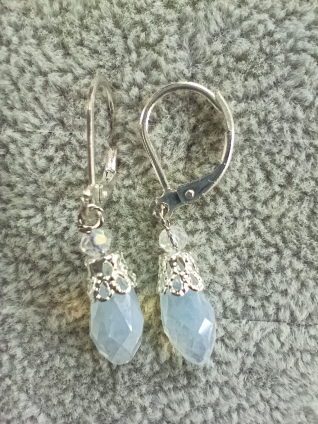 Серьги из ювелирного стекла