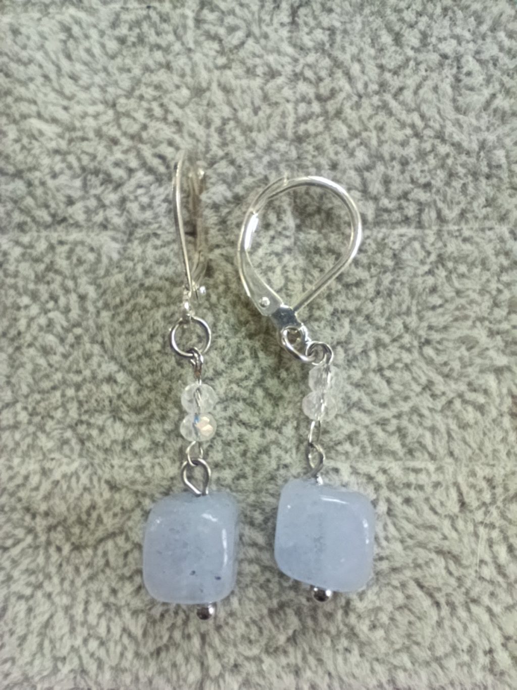 Серьги из аквамарина