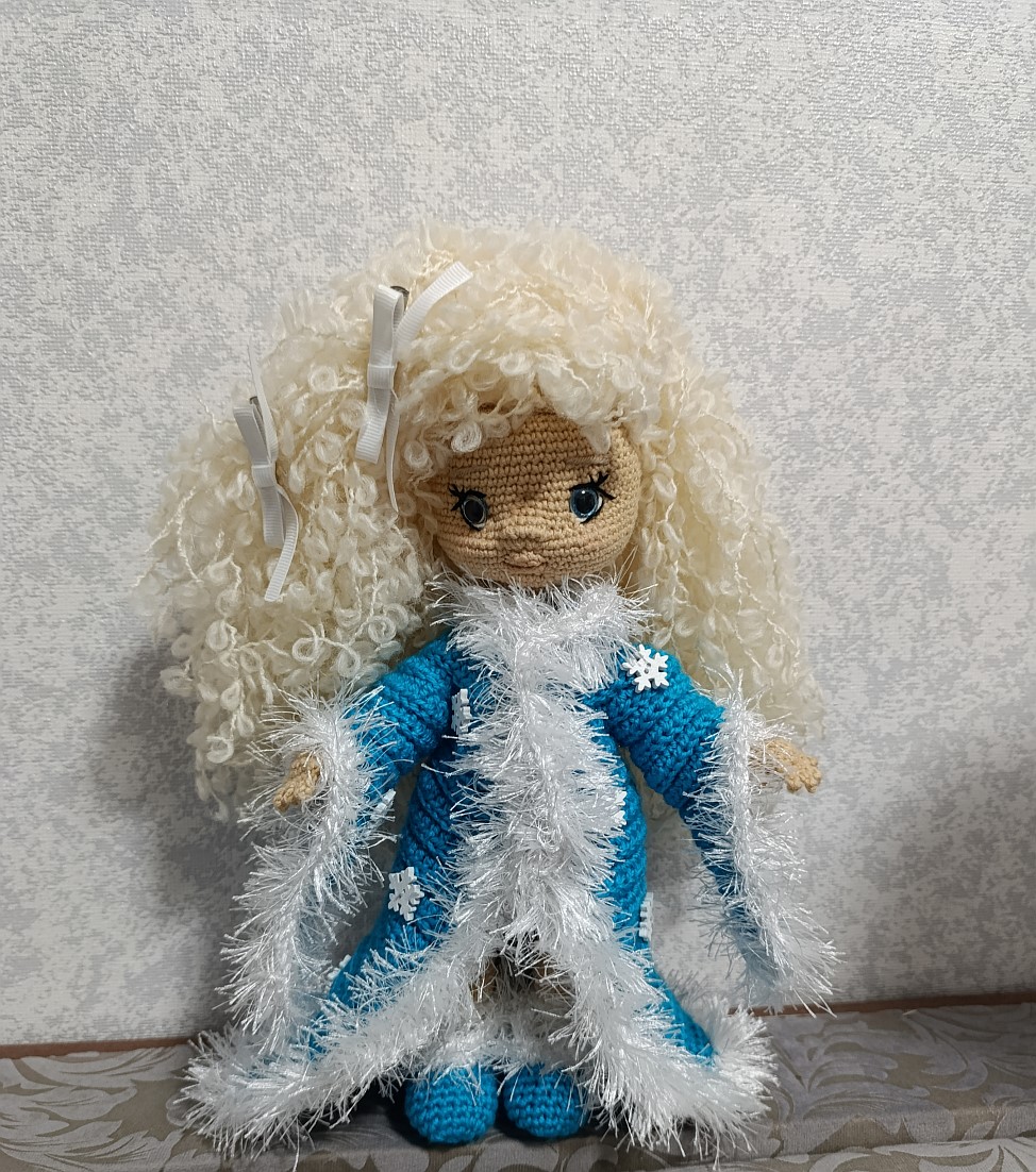 Снегурочка Кукла вязаная