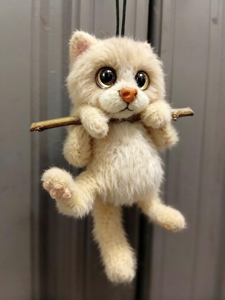 Кот на ветке.