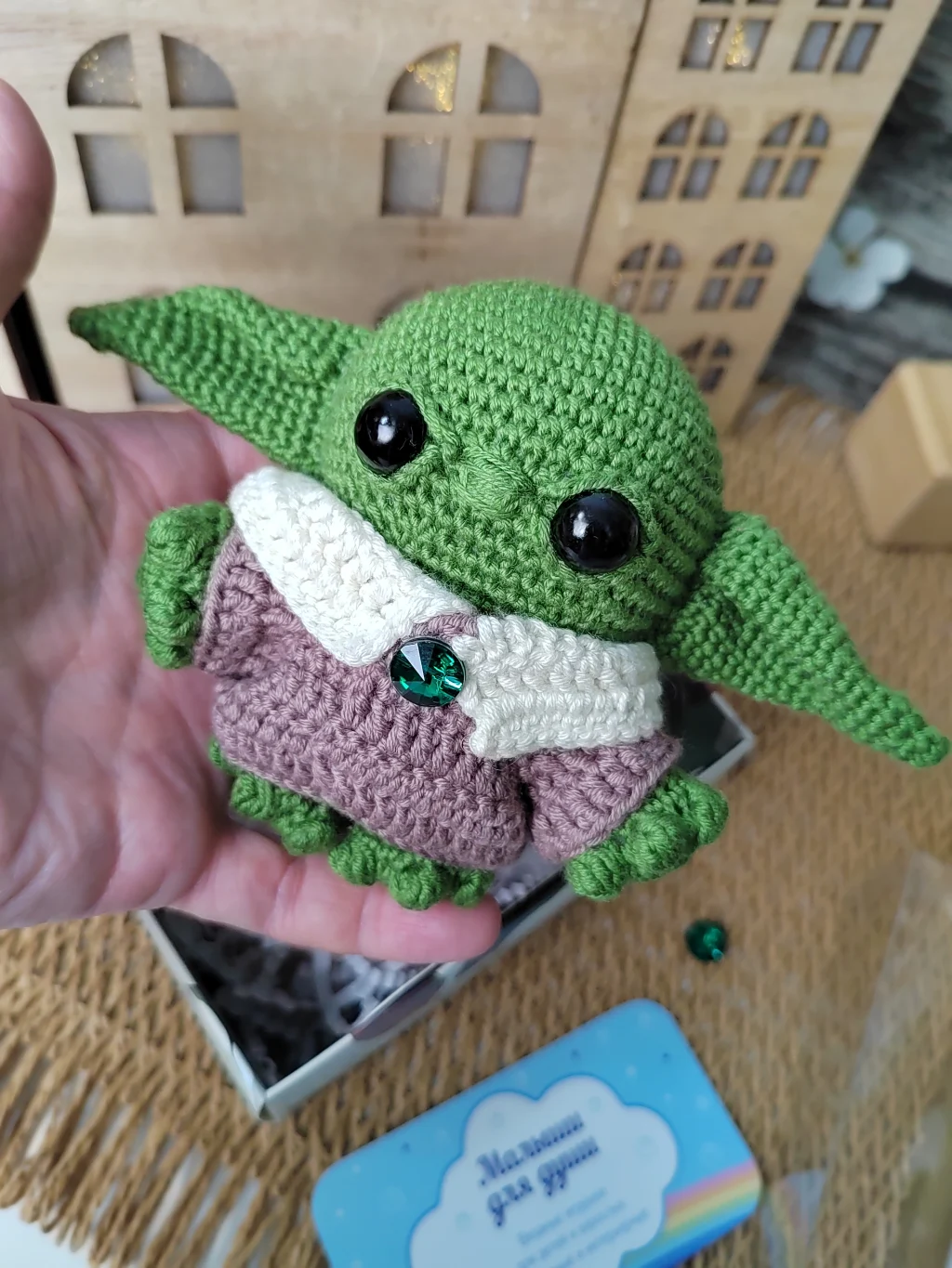 Вязаный малыш Йода Грогу, Baby Yoda