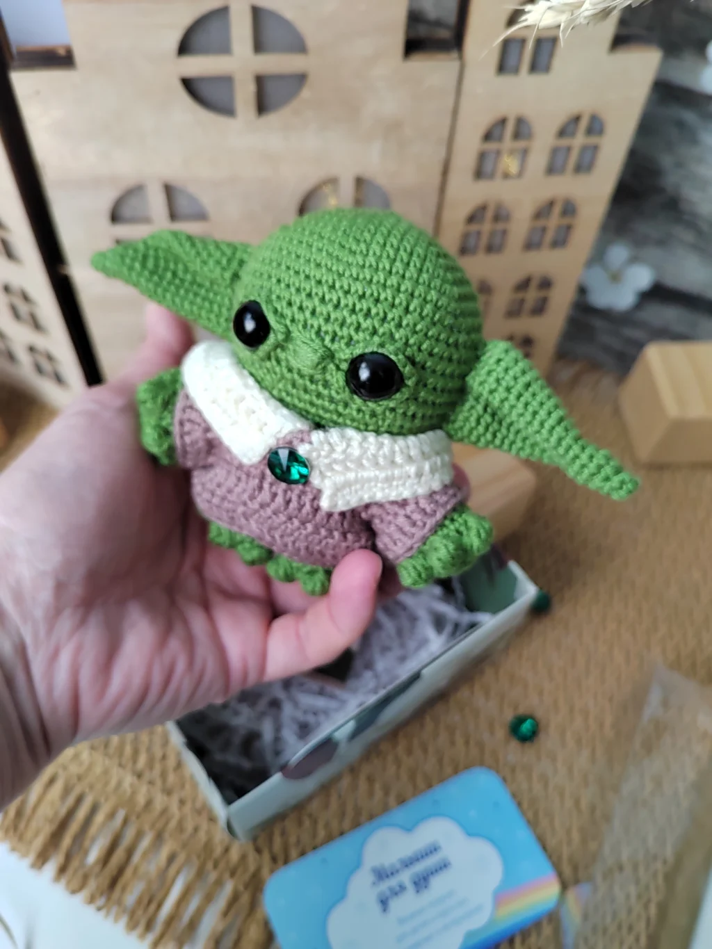 Вязаный малыш Йода Грогу, Baby Yoda