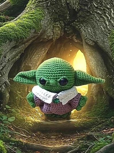 Вязаный малыш Йода Грогу, Baby Yoda