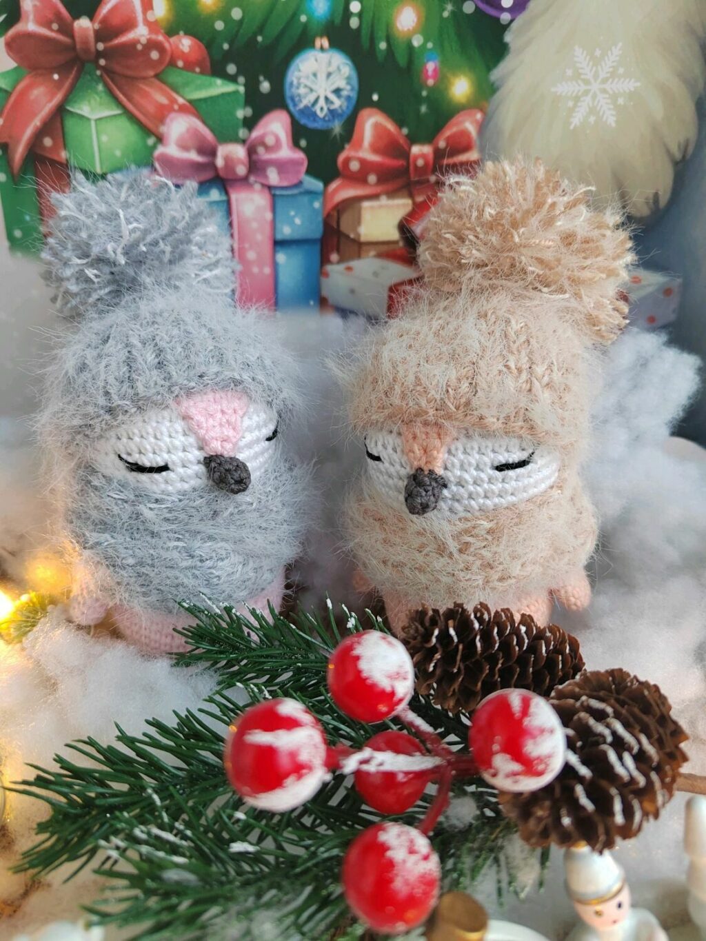 Игрушка пингвины, Новогодние игрушки, Набор игрушек