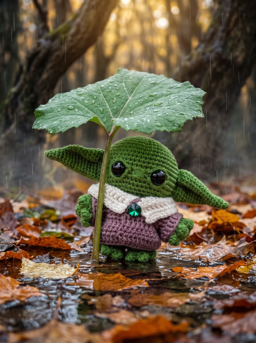 Вязаный малыш Йода Грогу, Baby Yoda