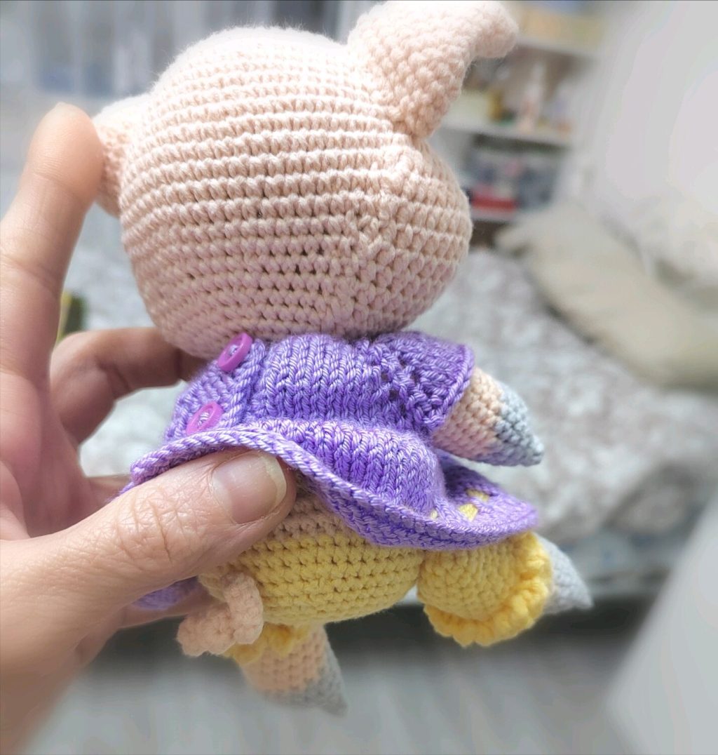 Свинка крючком амигуруми, интерьерная игрушка ручной работы