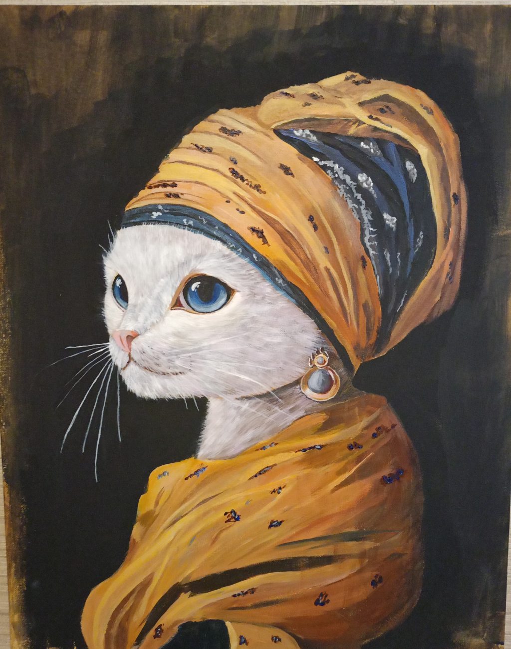Кошка с жемчужной сережкой