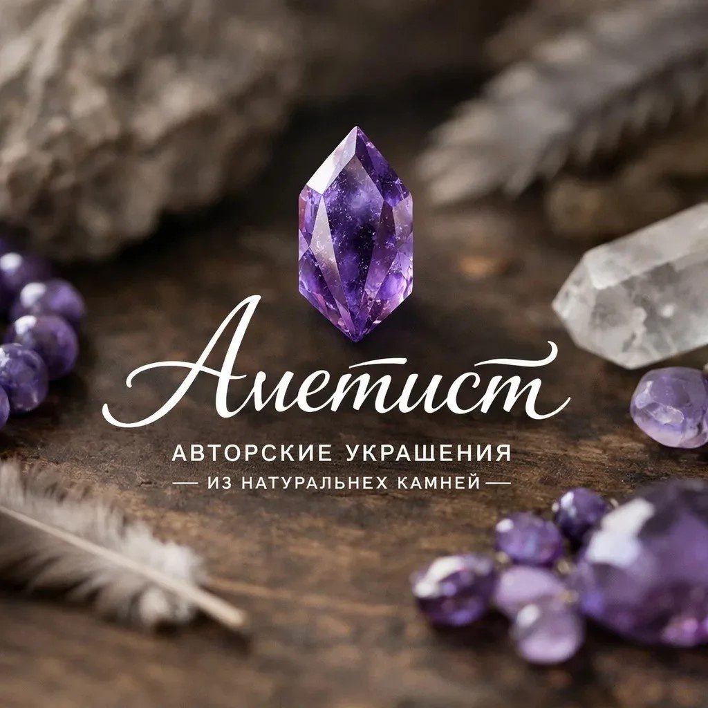 Баннер магазина Аметист-авторские украшения из натуральных камней