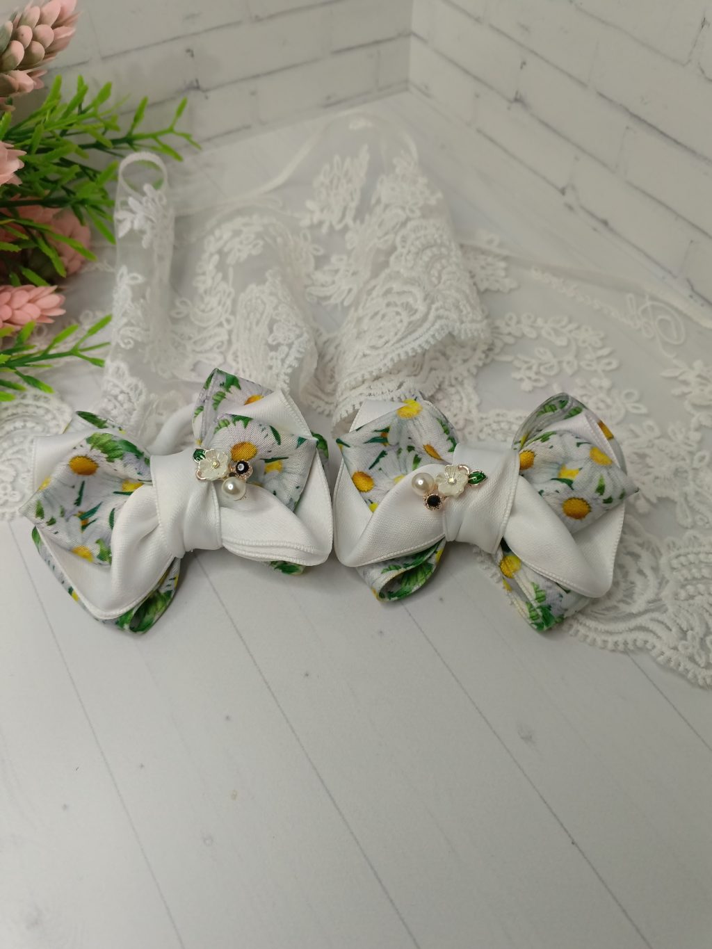Бантики из хлопка
