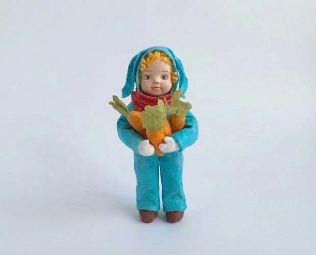 Ватная елочная игрушка