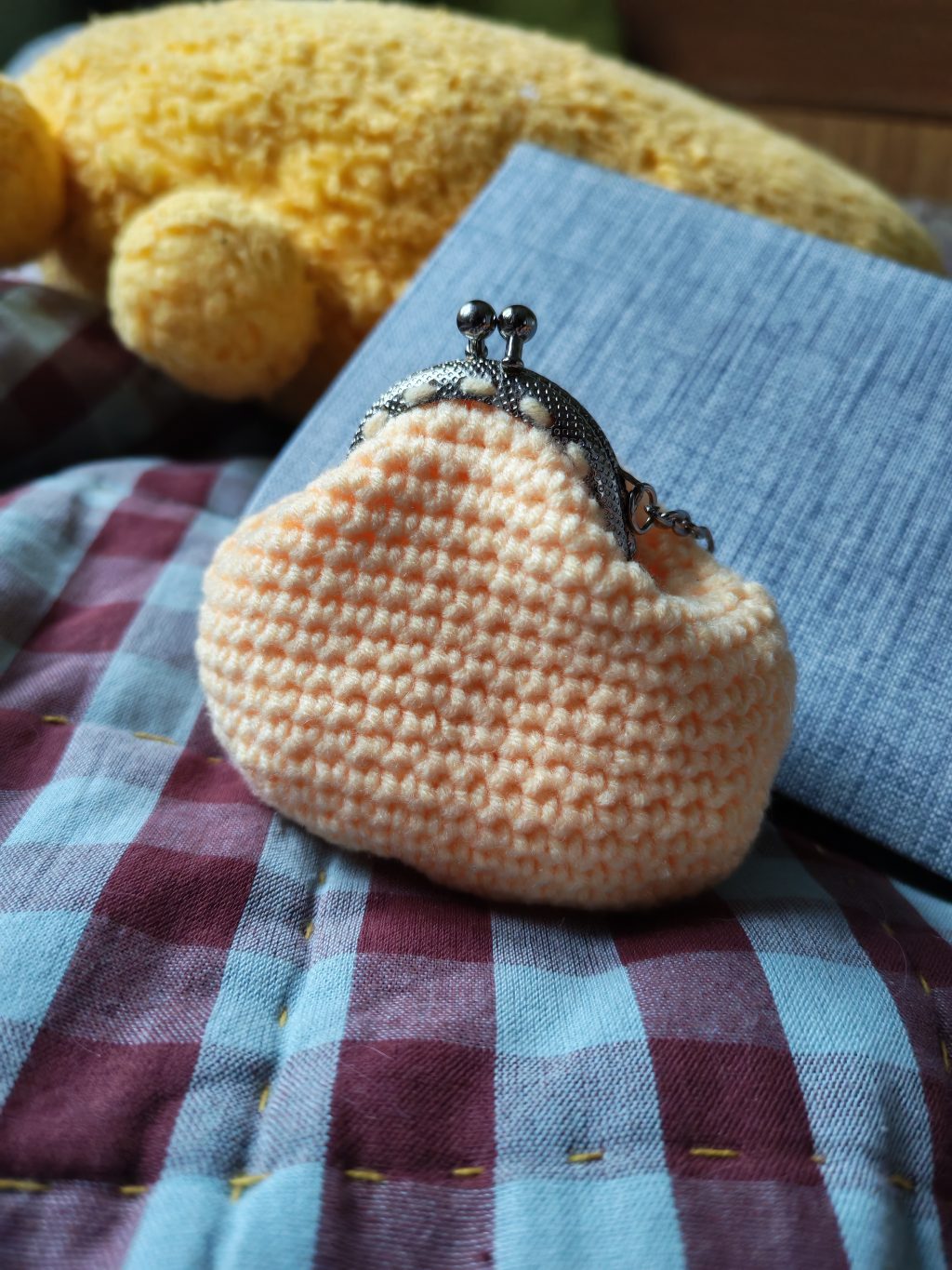 Кошелек монетница Пастельный желтый