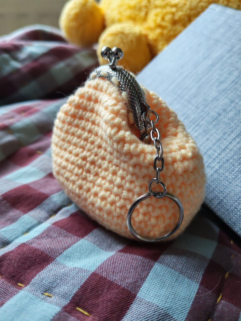 Кошелек монетница Пастельный желтый