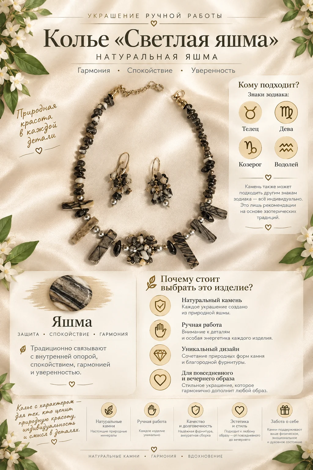 Колье и серьги