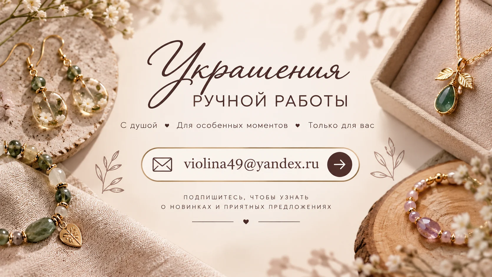Баннер магазина Доступные украшения