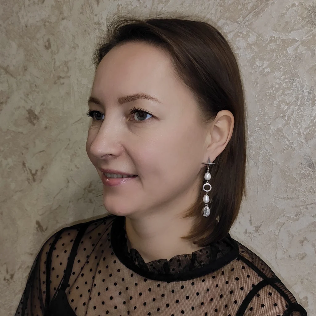Серьги с натуральным жемчугом