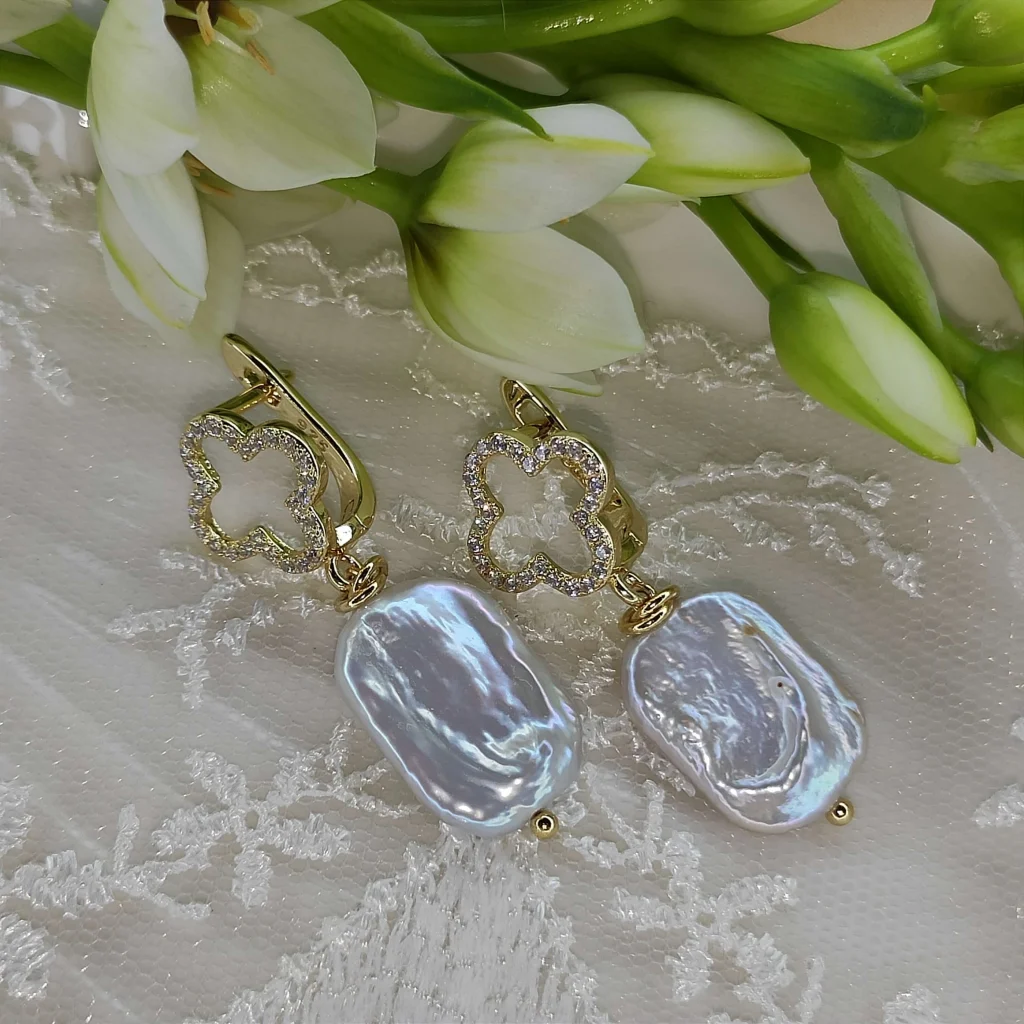 Серьги с Барочным жемчугом