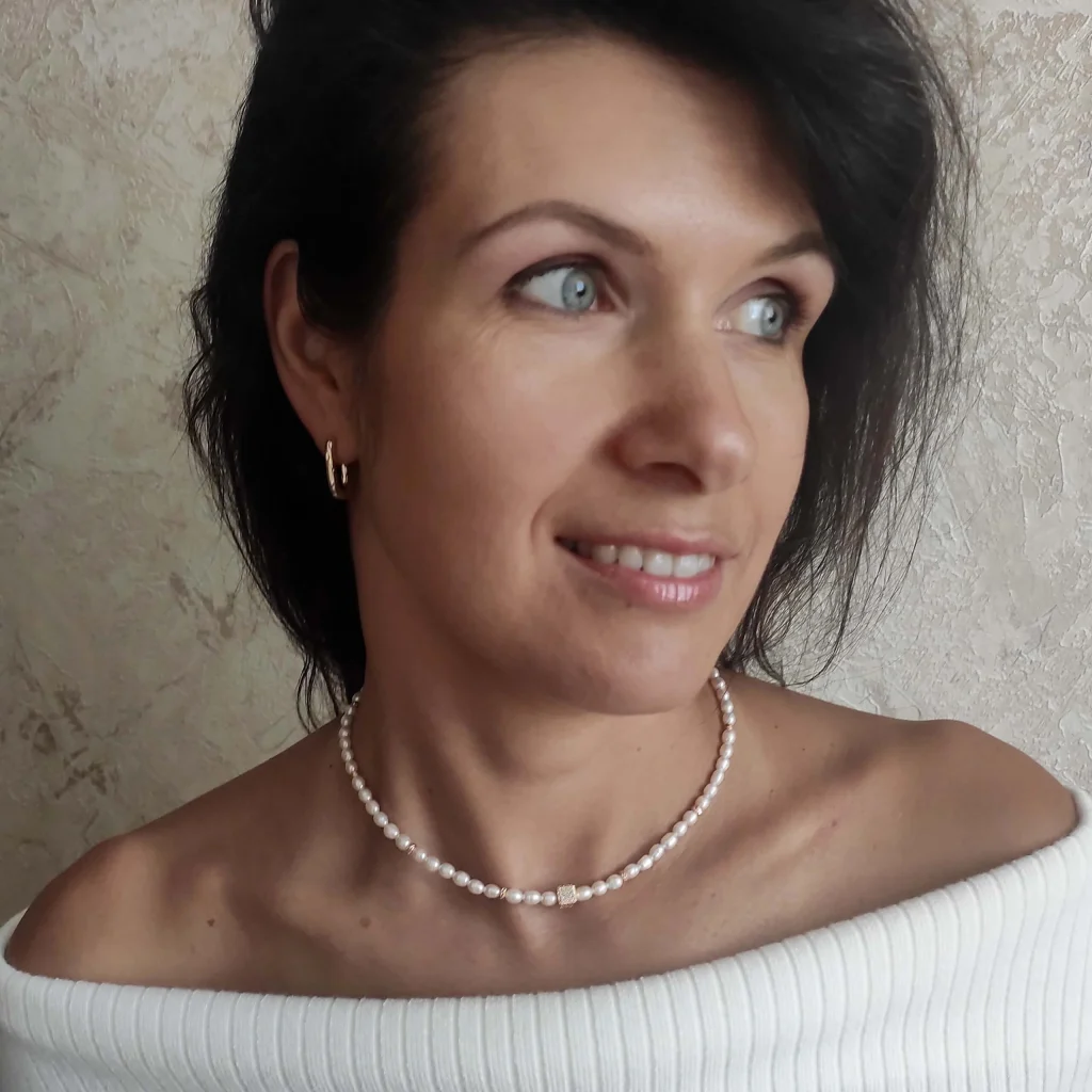 Чокер с натуральным жемчугом