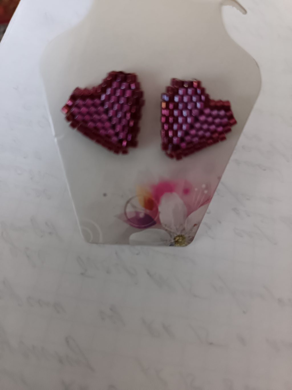 Серьги сердечки