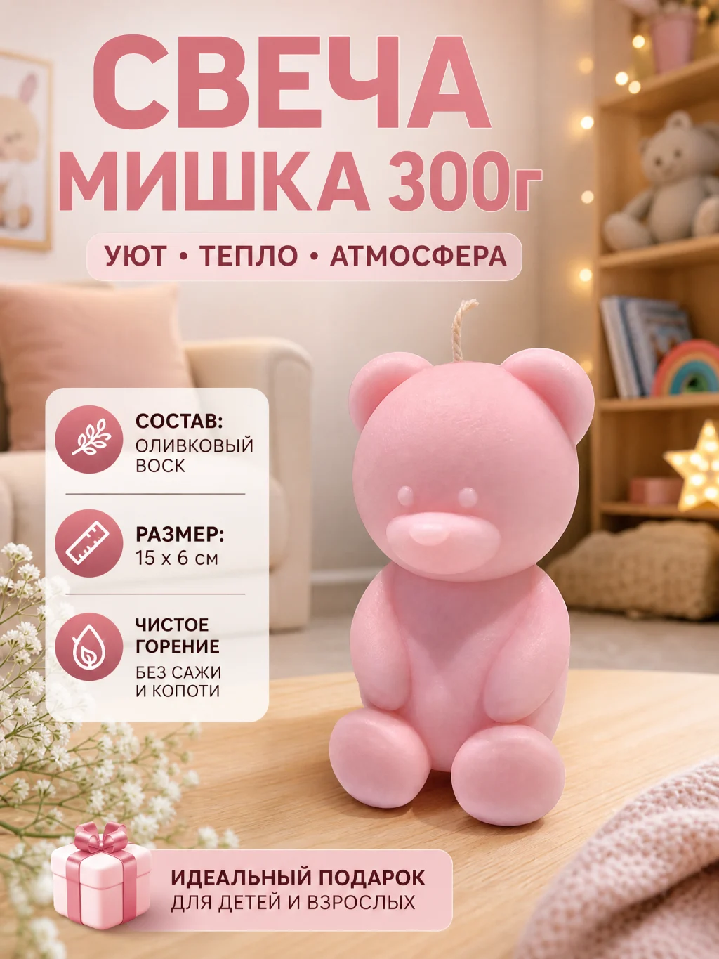 Свеча «Мишка»